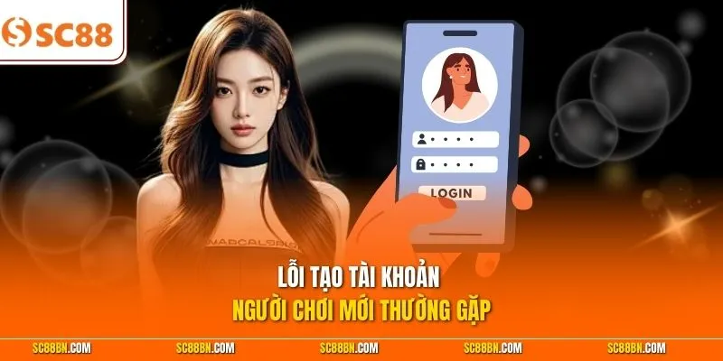 Lỗi tạo tài khoản người chơi mới thường gặp